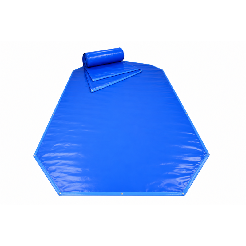 Couverture hiver bleue piscine 540 X 440 cm - Piscine ST BERNARD ST LOUIS Water'clip | Avospas