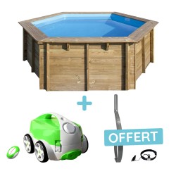 copy of Piscine en bois octogonale hors sol Water'clip CEBU