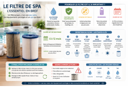 Quand changer le filtre de son spa et quelle est sa durée de vie ?